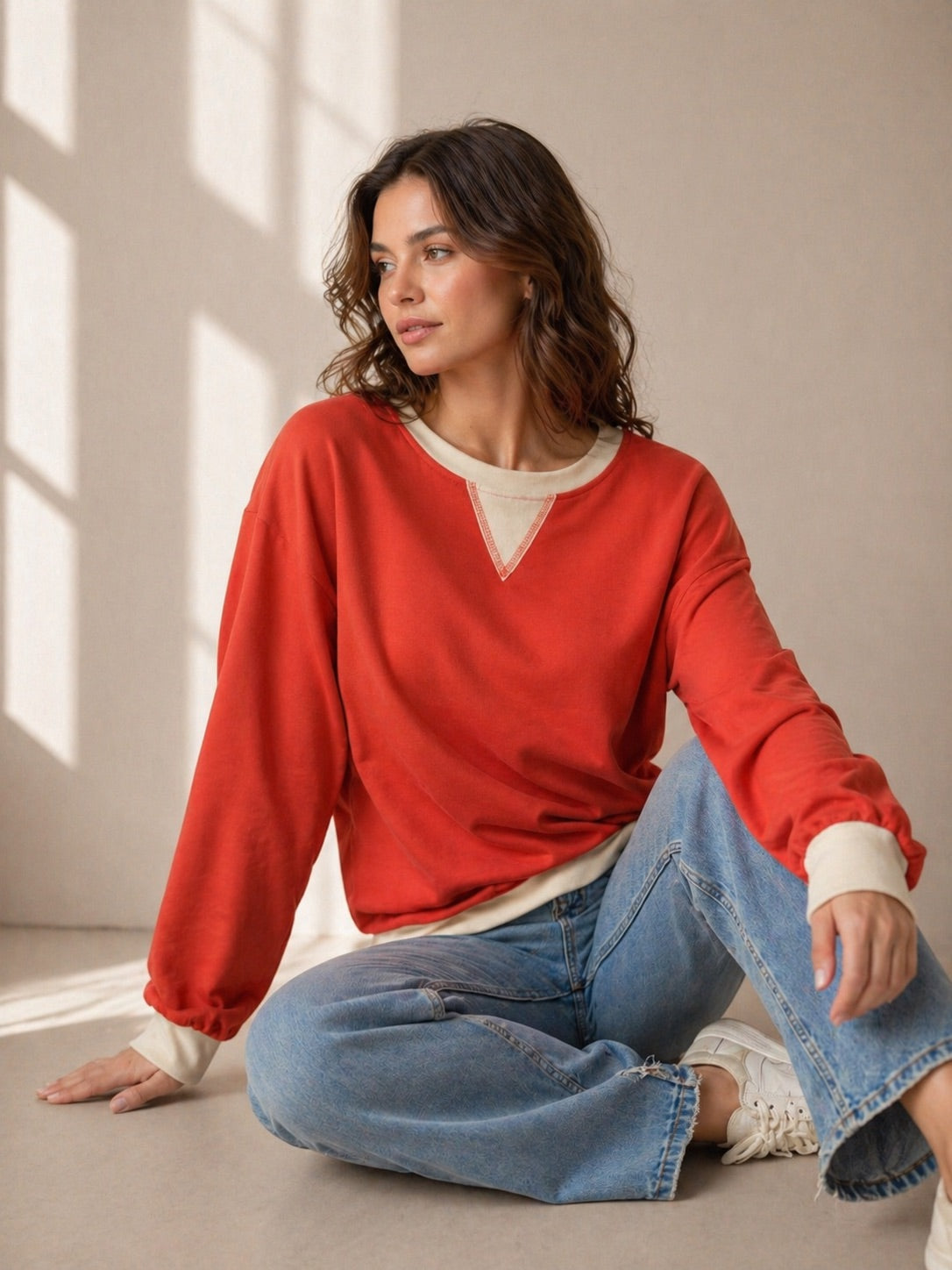 A413- Polera Bicolor