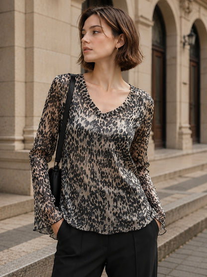 A395- Polera  Animal Print