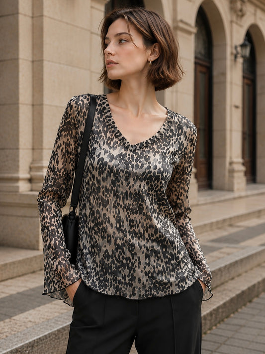 A395- Polera  Animal Print