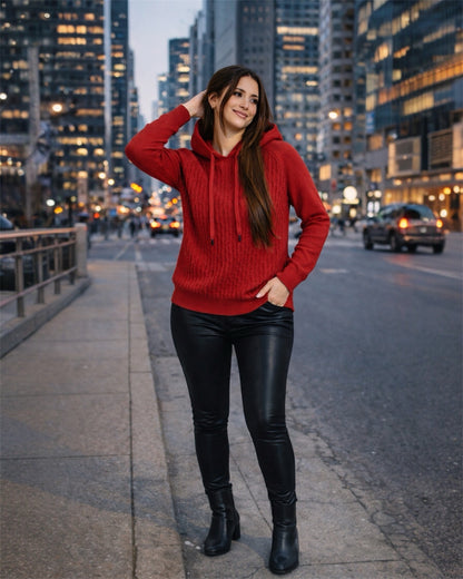 A347- Sweater con gorro