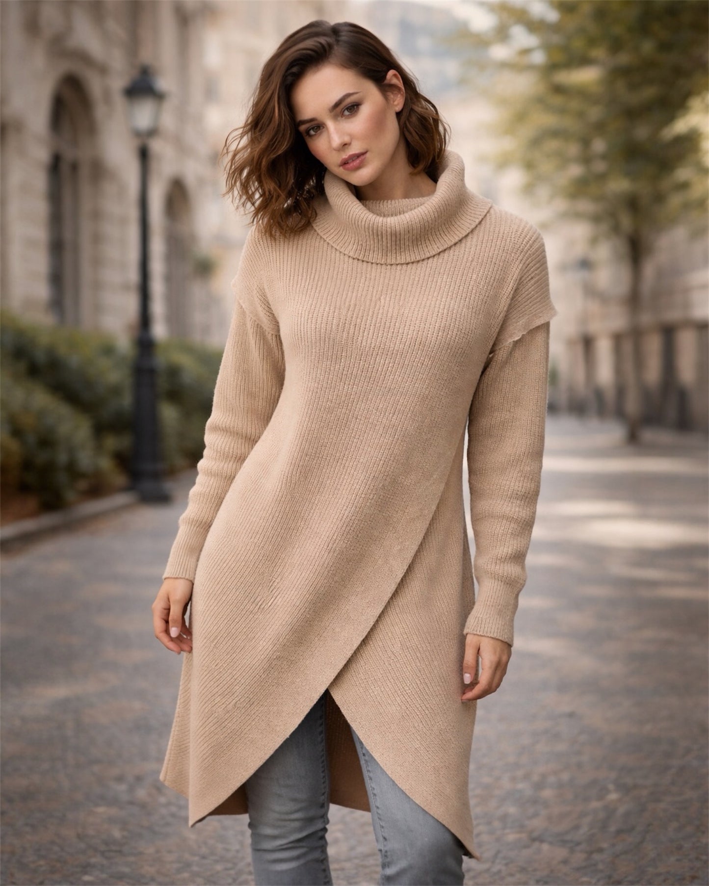 A406- Vestido Sweater de Lana