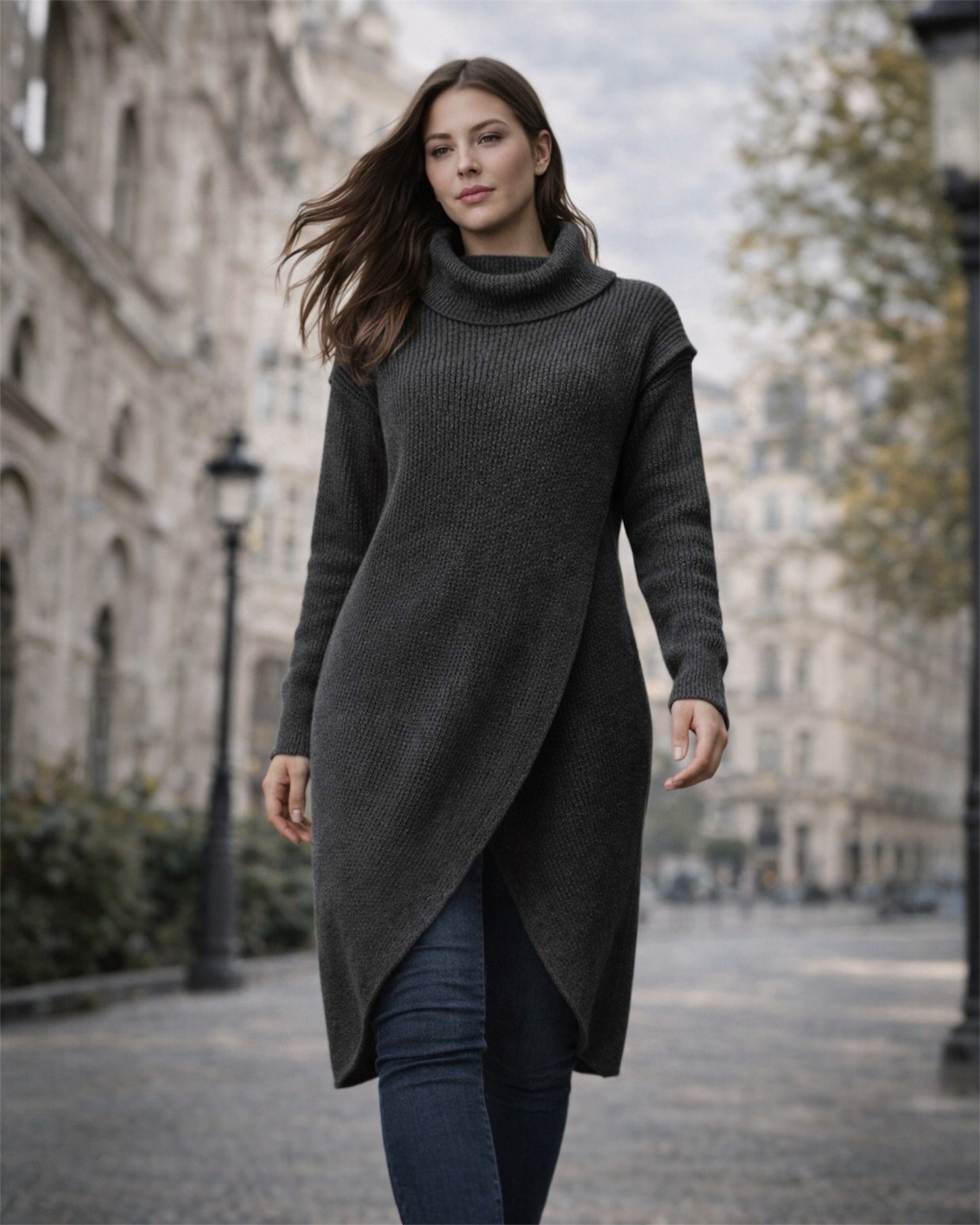 A406- Vestido Sweater de Lana