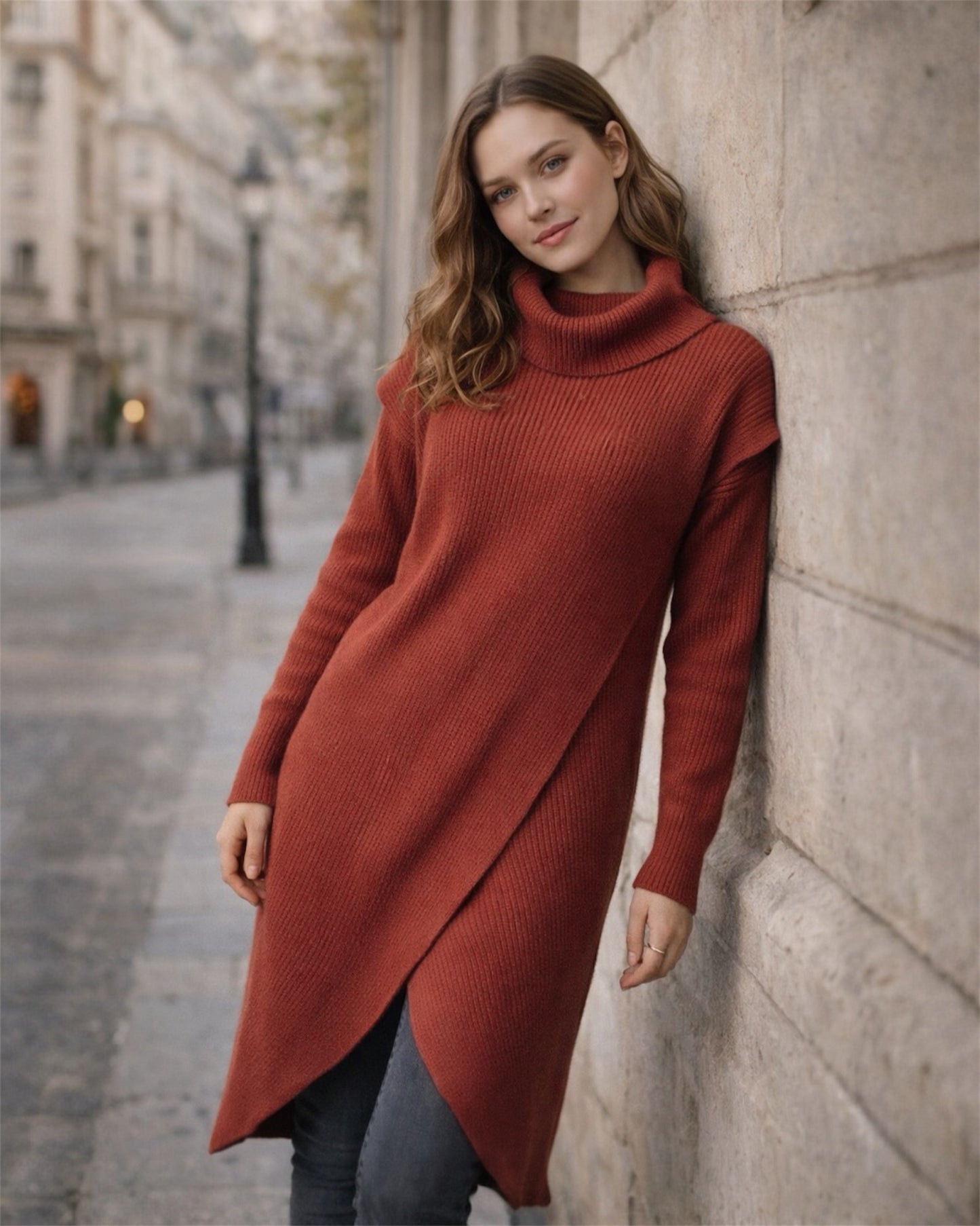 A406- Vestido Sweater de Lana