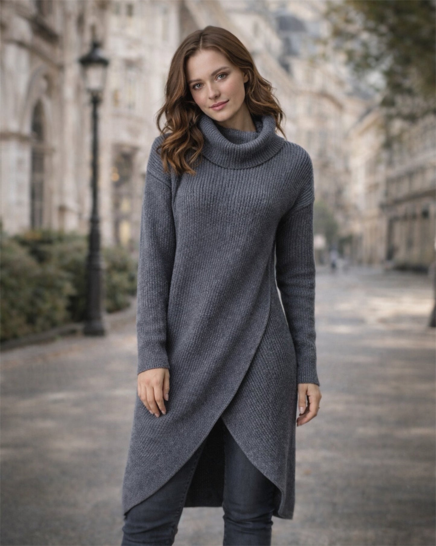A406- Vestido Sweater de Lana