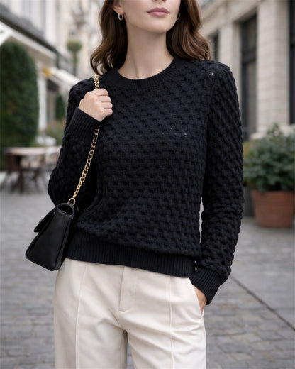 A216 - Sweater de Lana Texturizado