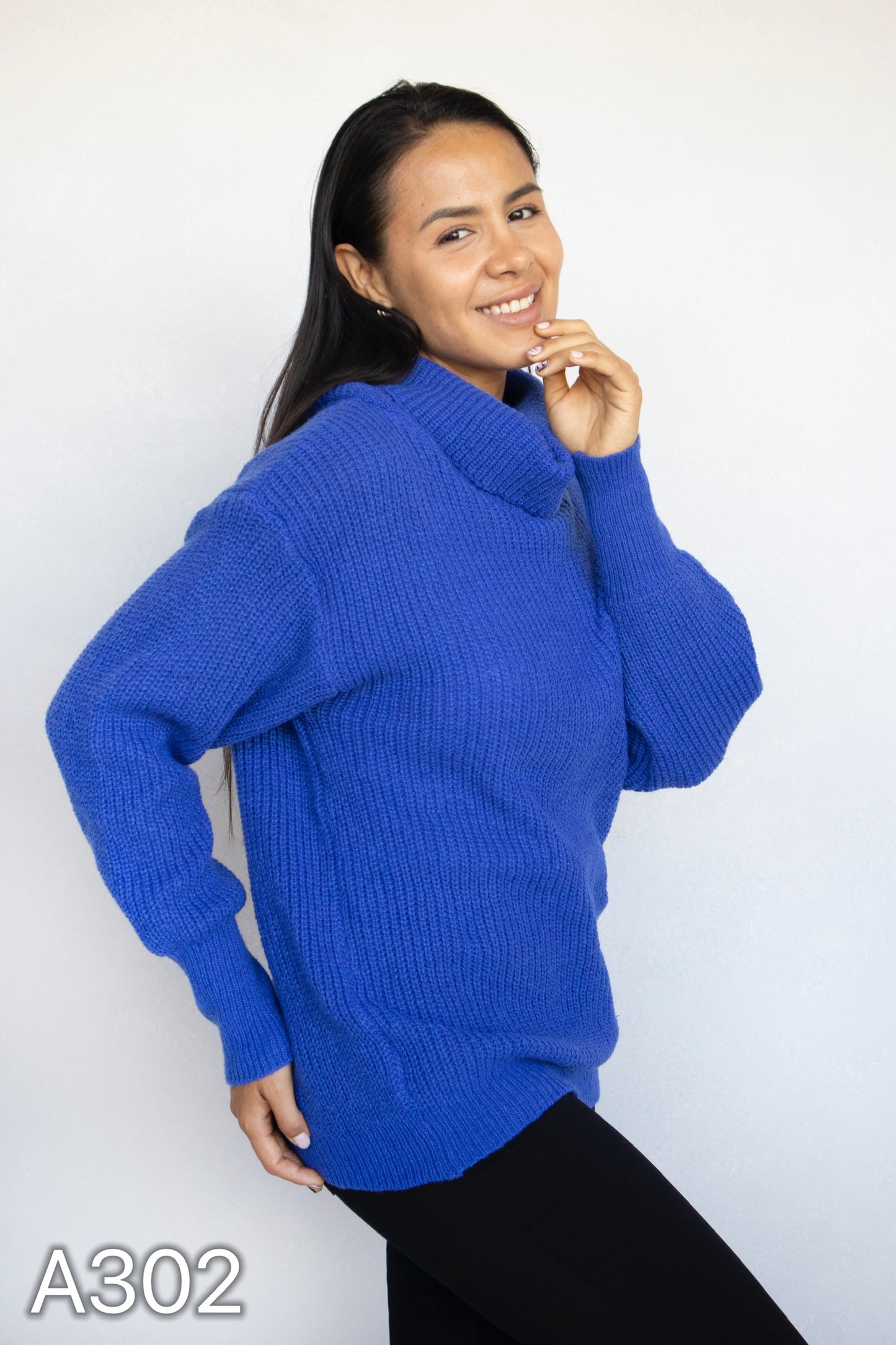 A302 - Sweater de Lana Cuello Tortuga