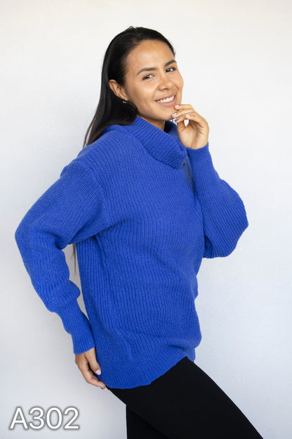 A302 - Sweater de Lana Cuello Tortuga