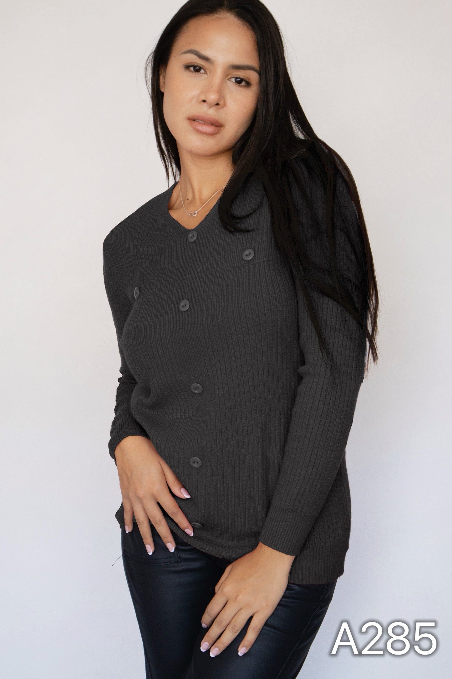 A285 - Sweater de Spandex Cuello