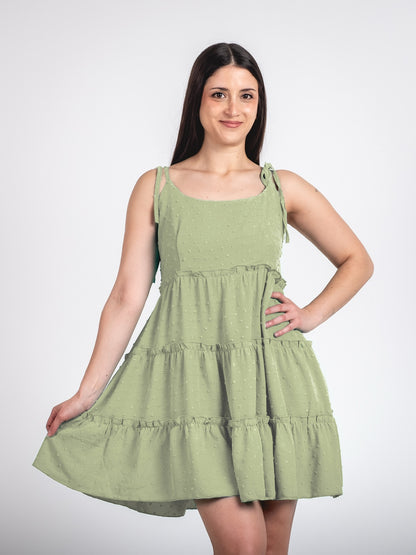 A252 - Vestido Corto con Tirante Ajustable