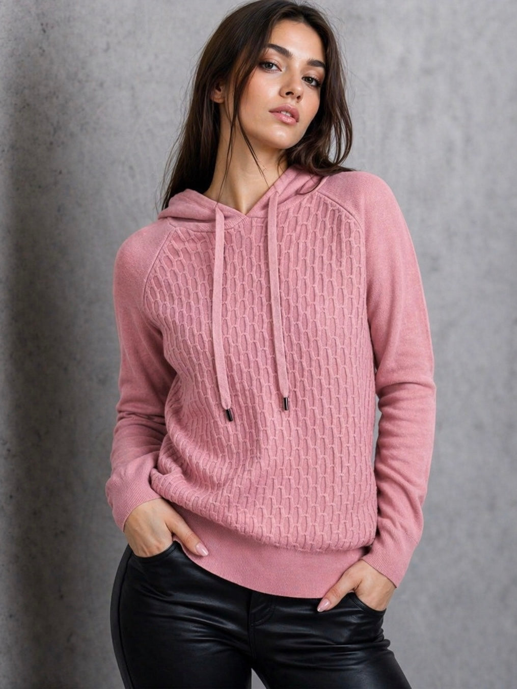 A347- Sweater con gorro