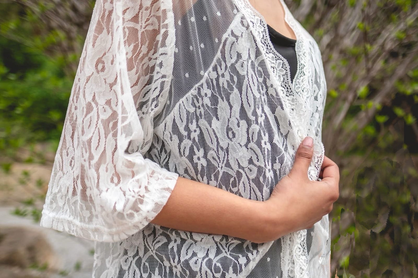 A102- Tapado de Encaje Delicado