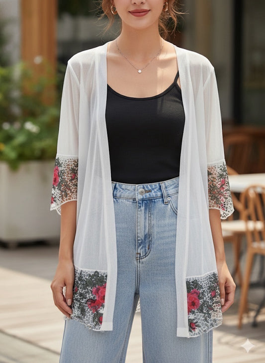 9309-  Tapado  Floral de Gasa