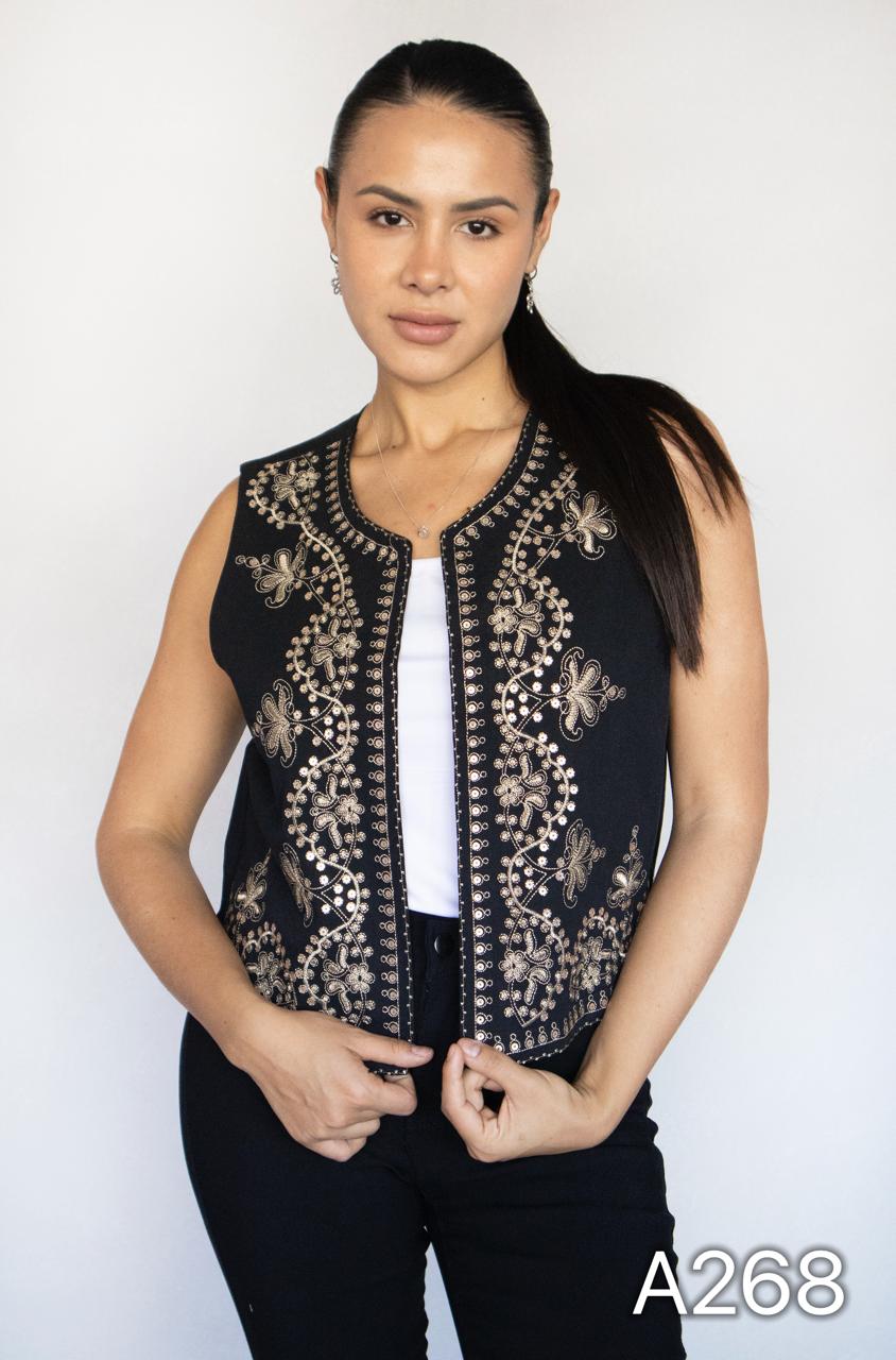 A268 -Gilet con Bordado