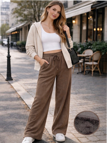 A409- Pantalón de cotele fino con piel interior