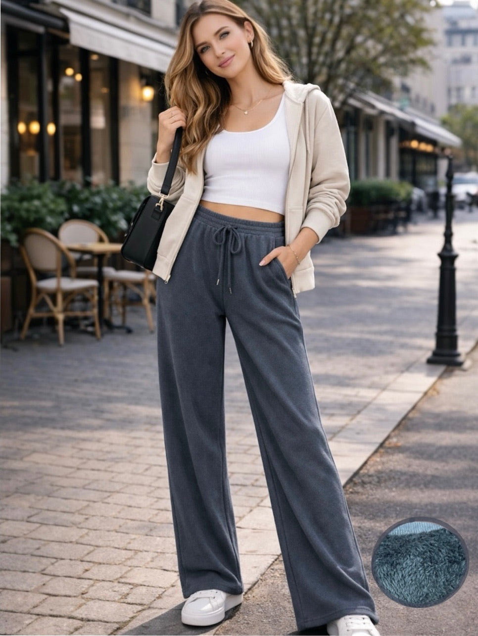 A409- Pantalón de cotele fino con piel interior