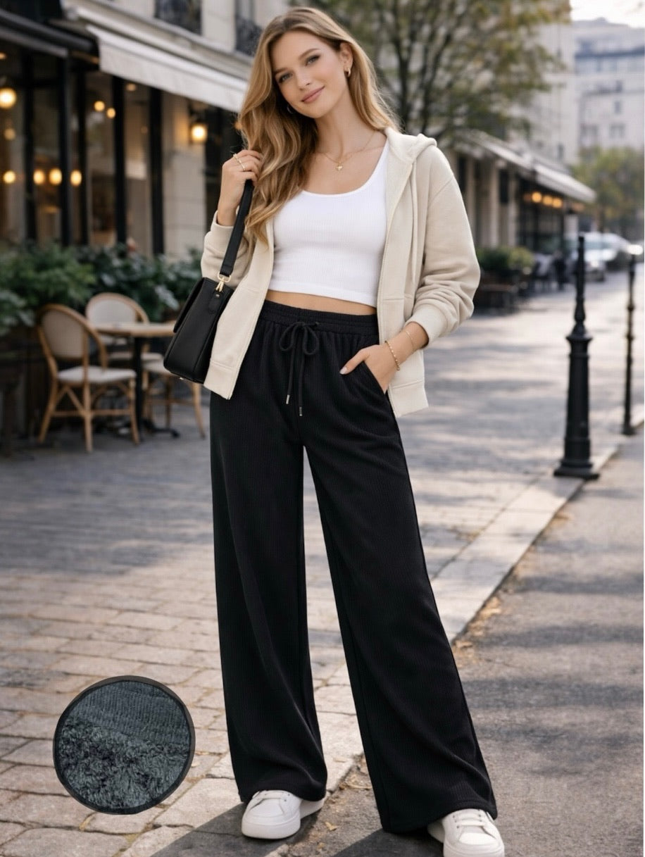 A409- Pantalón de cotele fino con piel interior