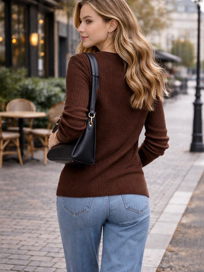 A285 - Sweater de Spandex Cuello