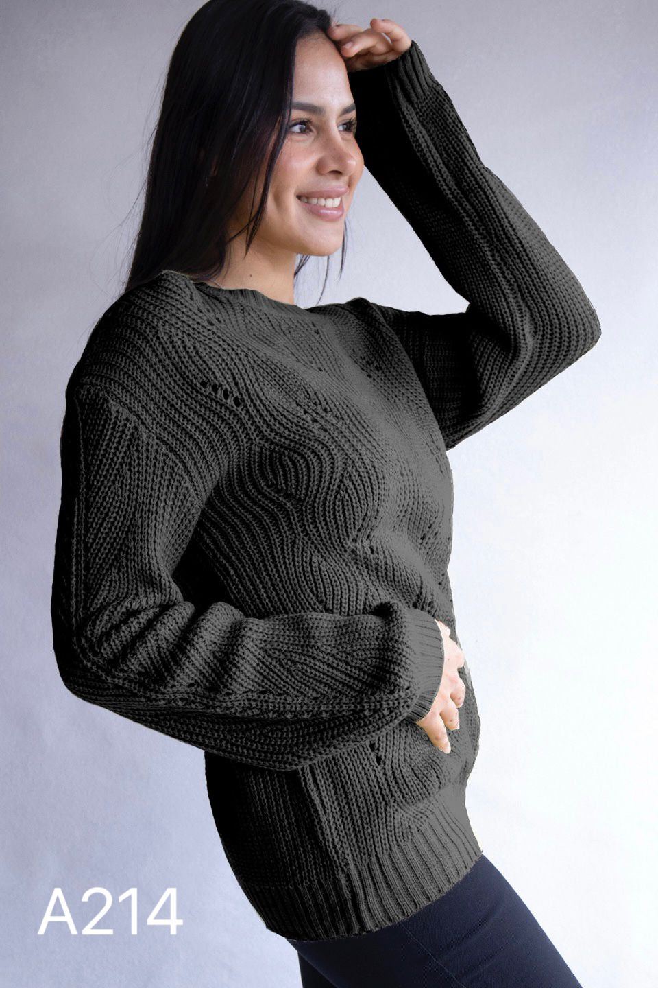 A214 - Sweater Cuello Redondo