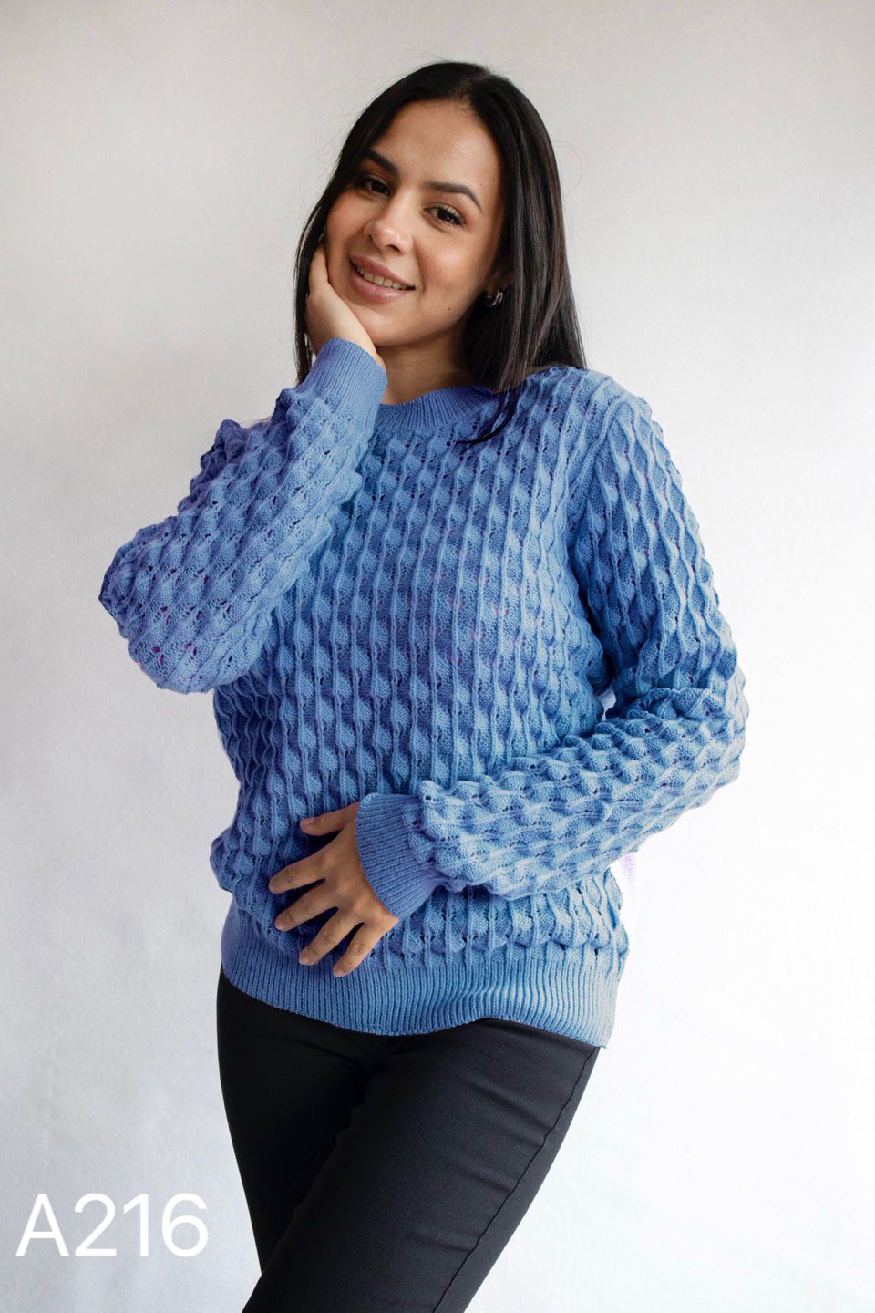 A216 - Sweater de Lana Texturizado