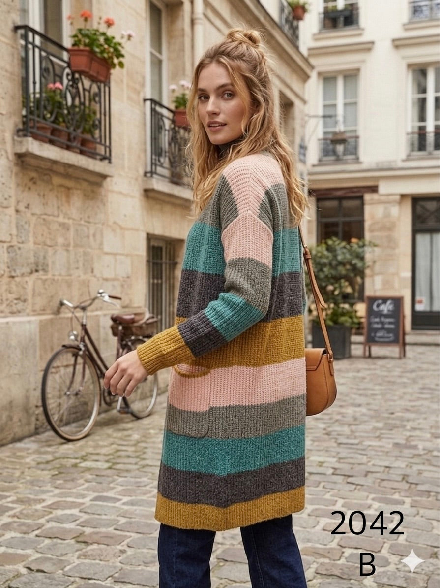 2042 - Chaleco Tapado de Chenille