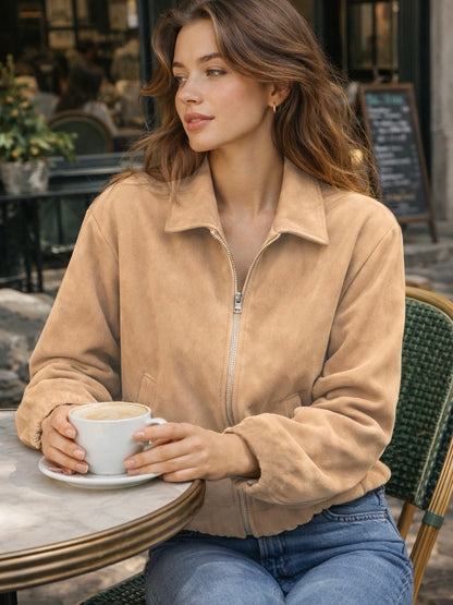 A423- Chaqueta de Gamuza
