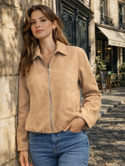 A423- Chaqueta de Gamuza