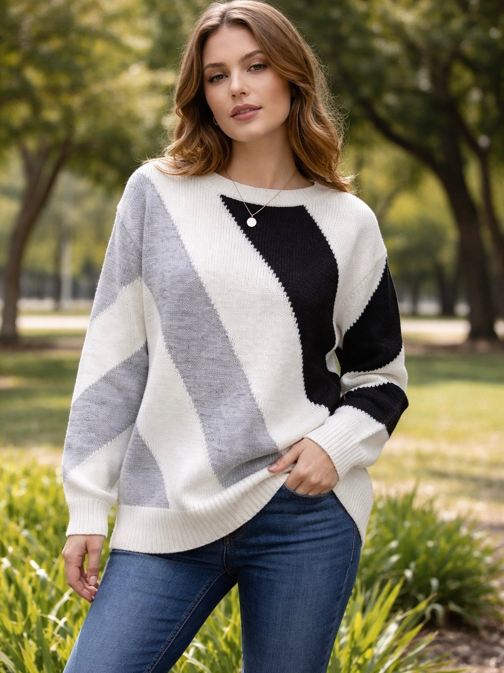 2564 - Sweater Cuello Bote de Lana