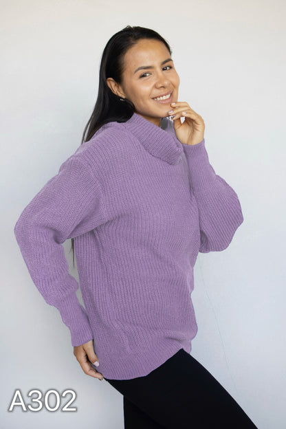 A302 - Sweater de Lana Cuello Tortuga