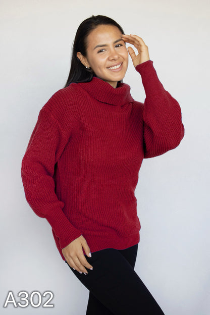 A302 - Sweater de Lana Cuello Tortuga