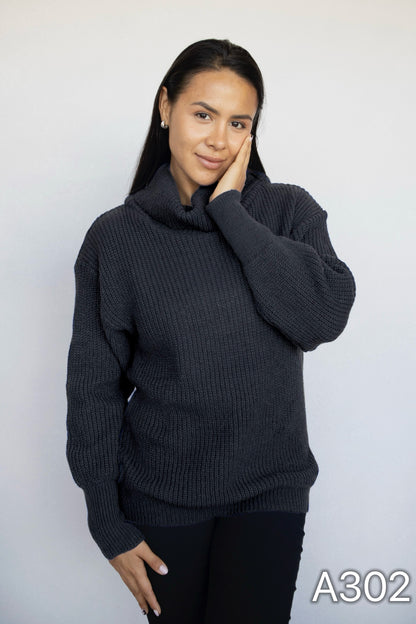 A302 - Sweater de Lana Cuello Tortuga