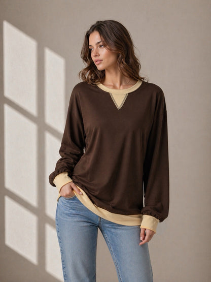 A413- Polera Bicolor