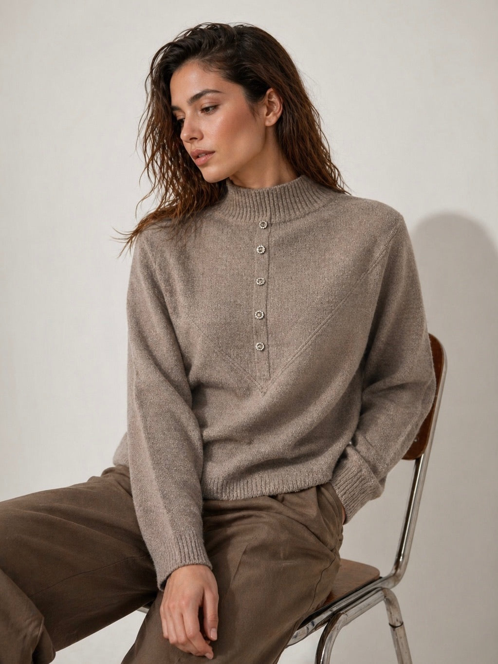 A373- Sweater Bouclé