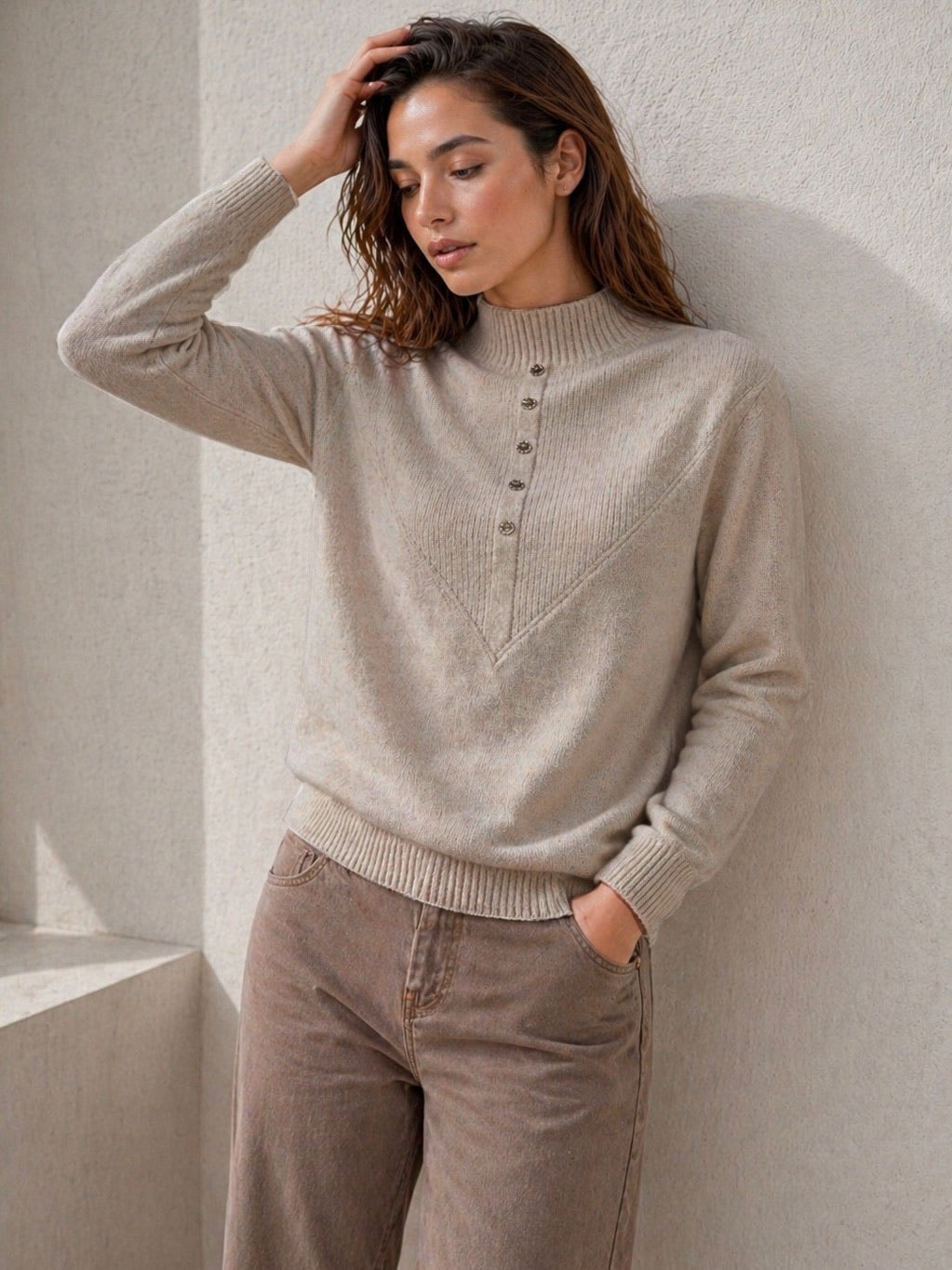 A373- Sweater Bouclé