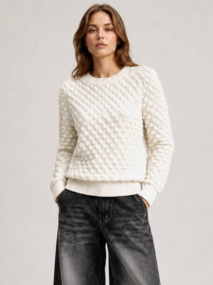 A216 - Sweater de Lana Texturizado