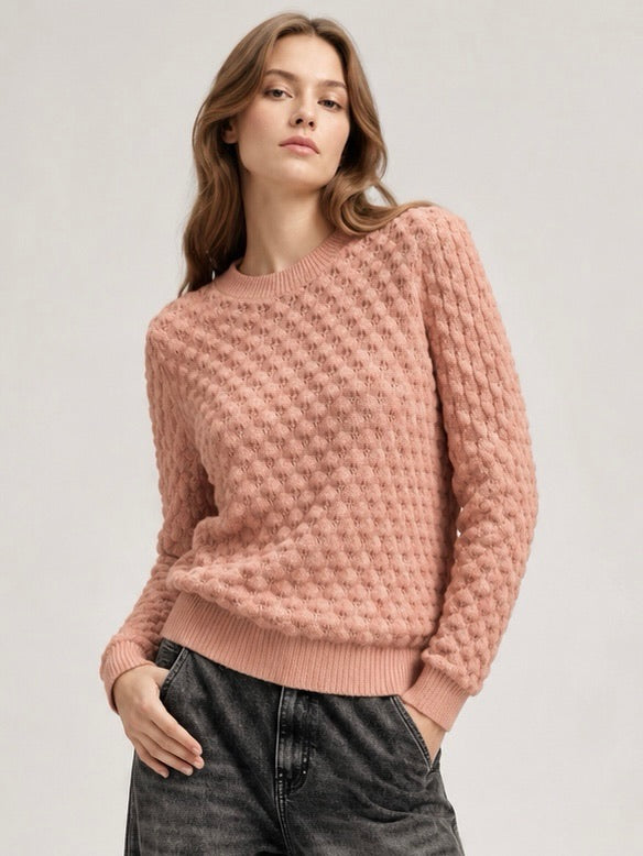 A216 - Sweater de Lana Texturizado