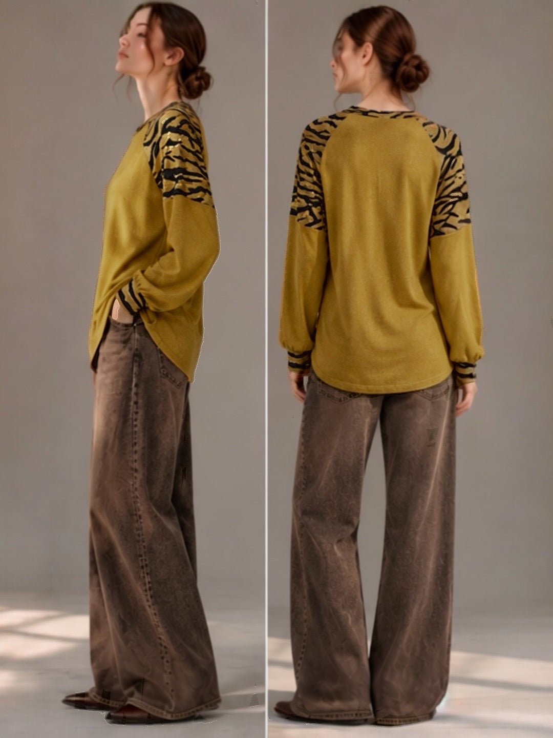 2497- Polera Lanilla Estampada