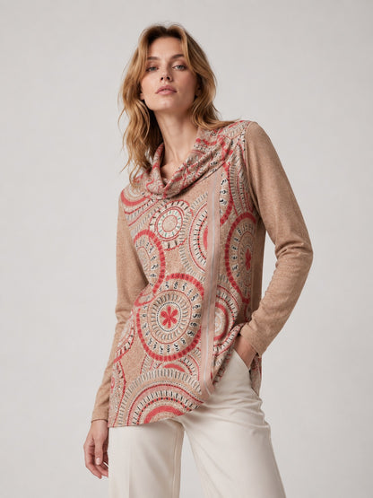 2498- Polera Lanilla Estampada