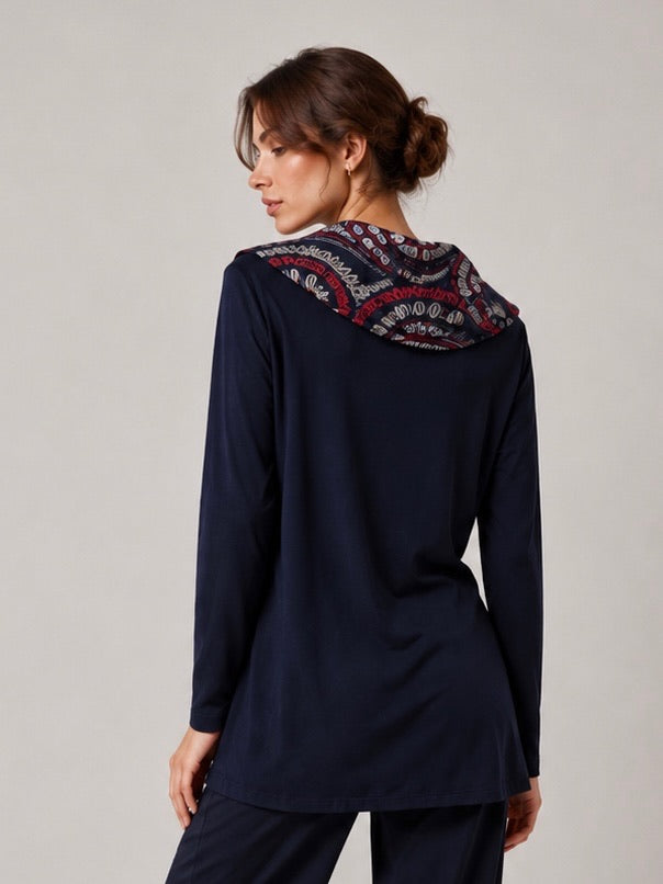 2498- Polera Lanilla Estampada