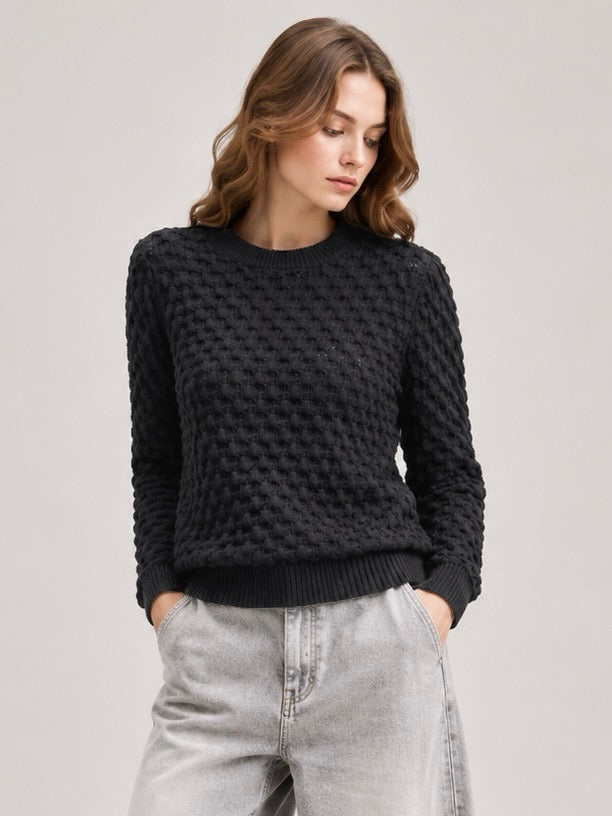 A216 - Sweater de Lana Texturizado