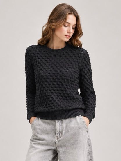 A216 - Sweater de Lana Texturizado