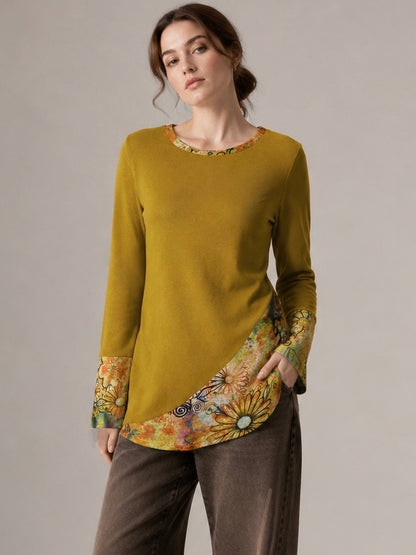 2461- Polera Lanilla Estampada