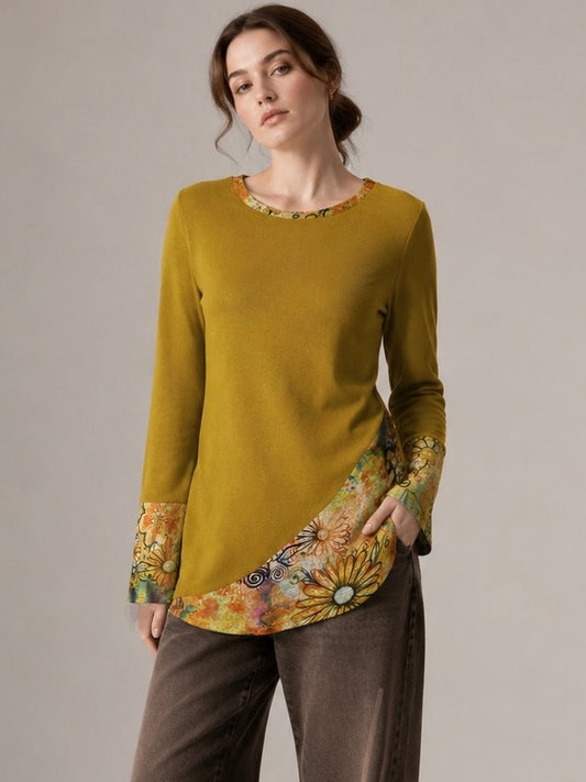 2461- Polera Lanilla Estampada