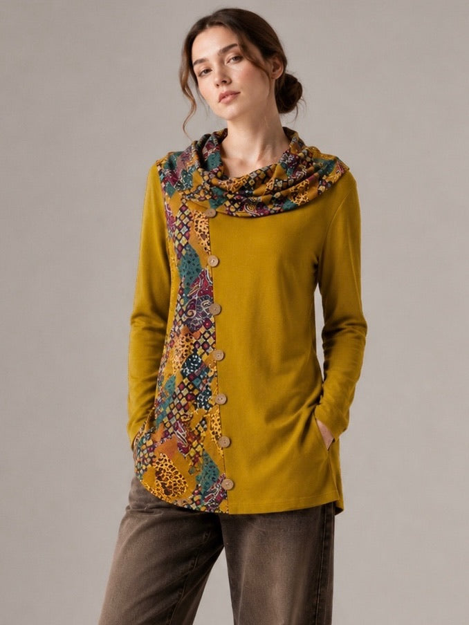 2459- Polera Lanilla Estampada