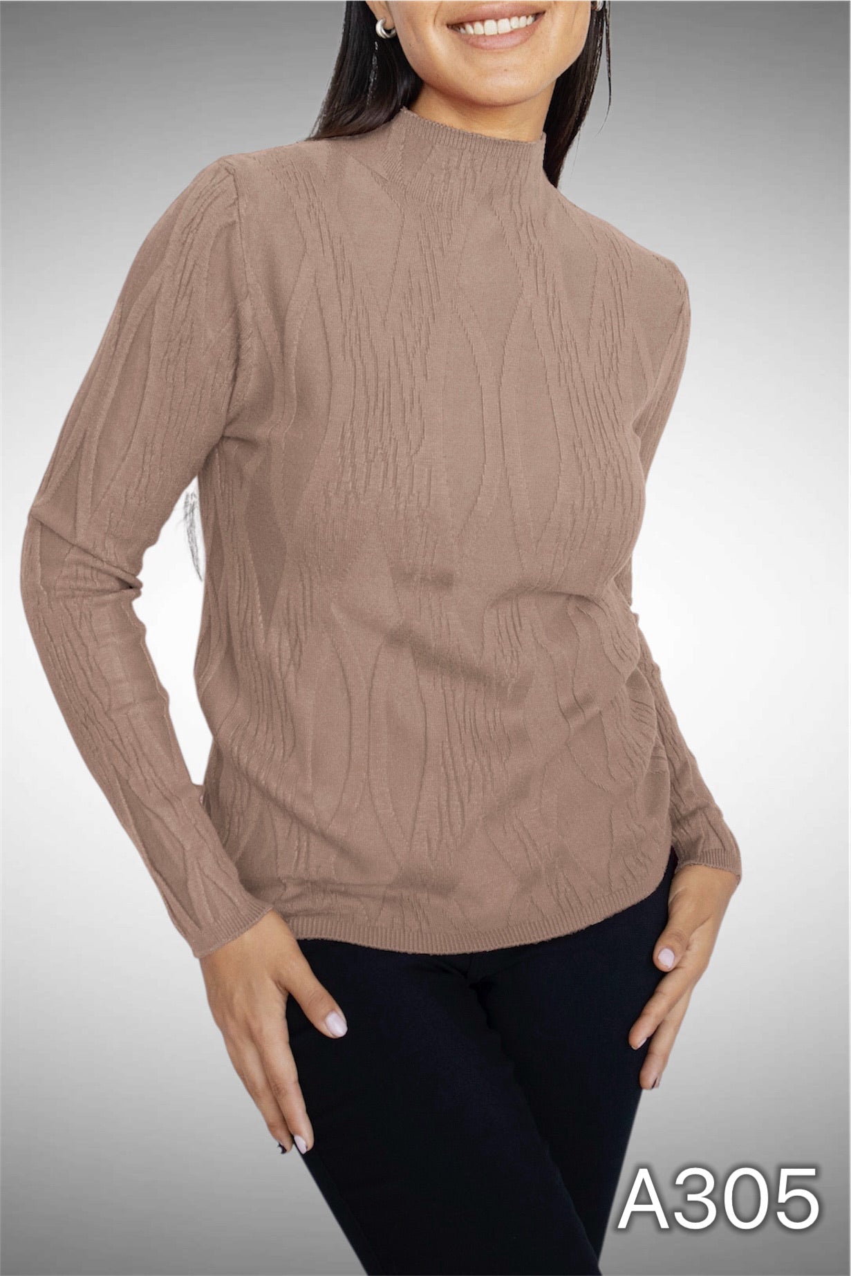 A305 - Sweater Medio Cuello