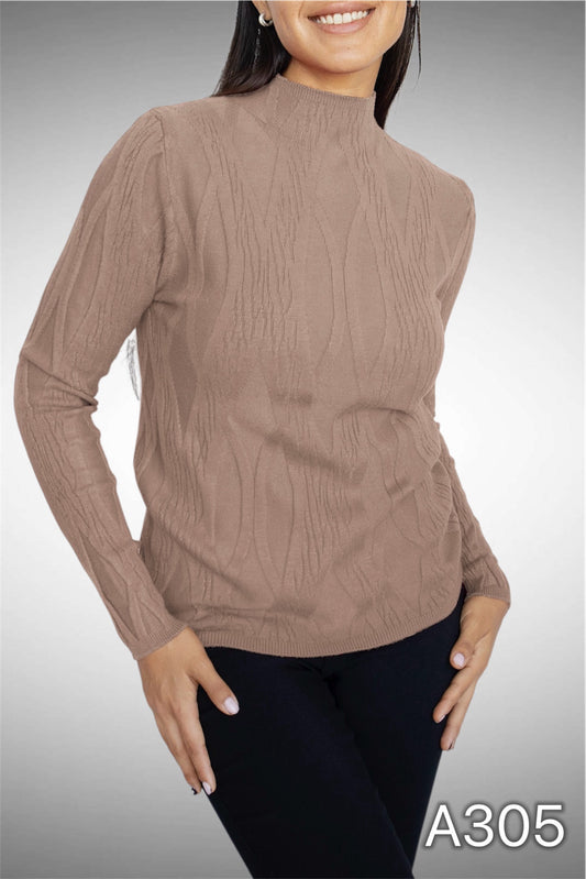 A305 - Sweater Medio Cuello