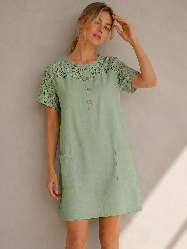 A325- Vestido Manga Corta