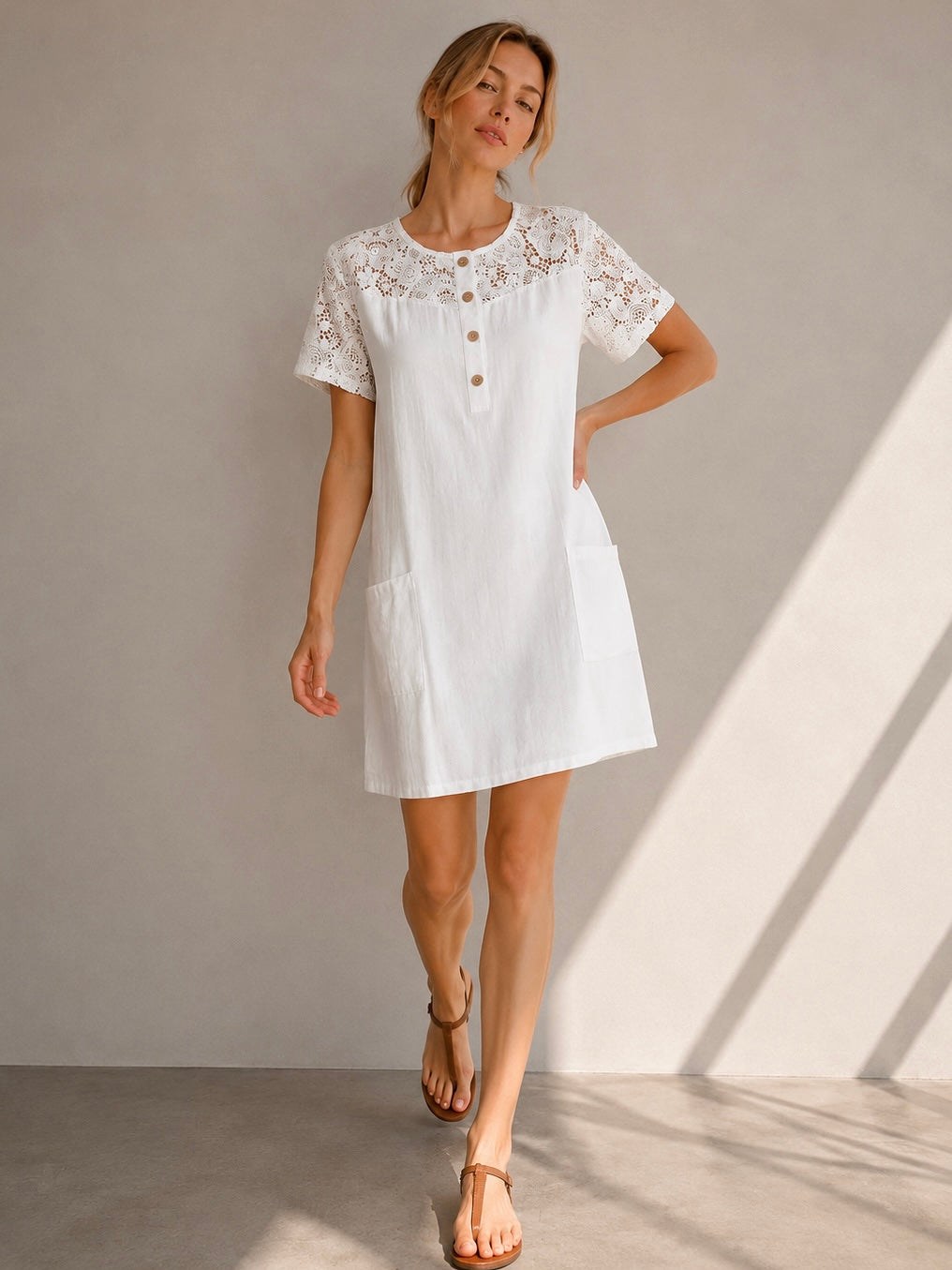 A325- Vestido Manga Corta