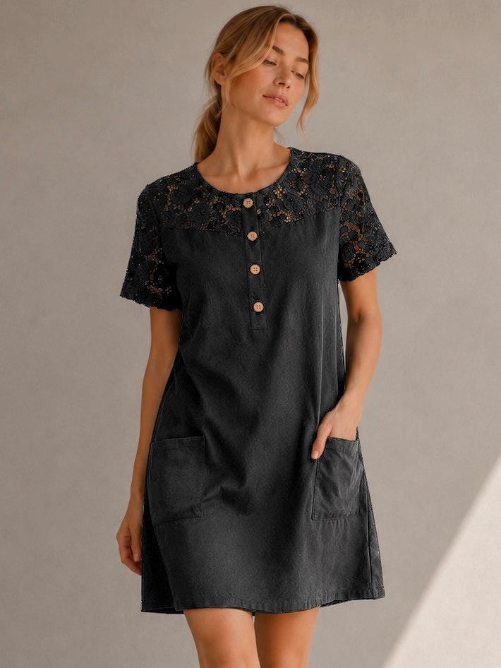 A325- Vestido Manga Corta