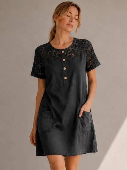 A325- Vestido Manga Corta