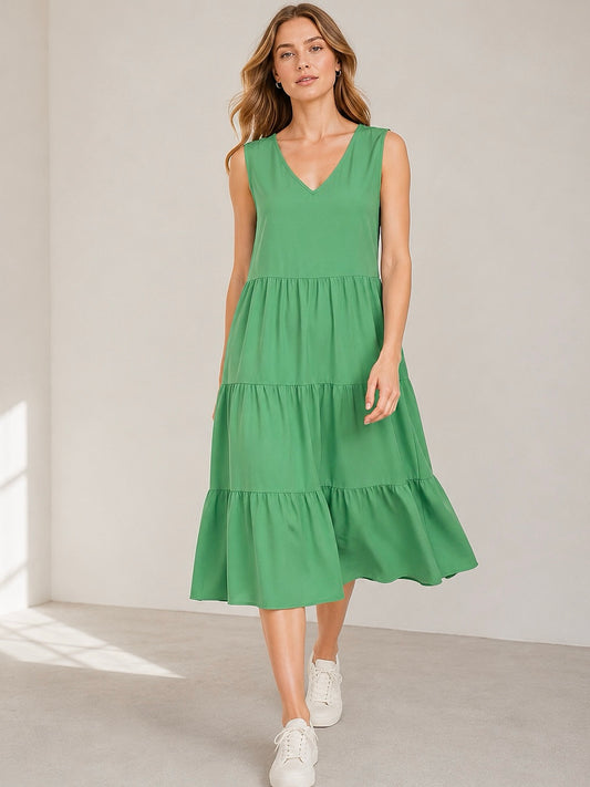 A262 - Vestido Cuello  V